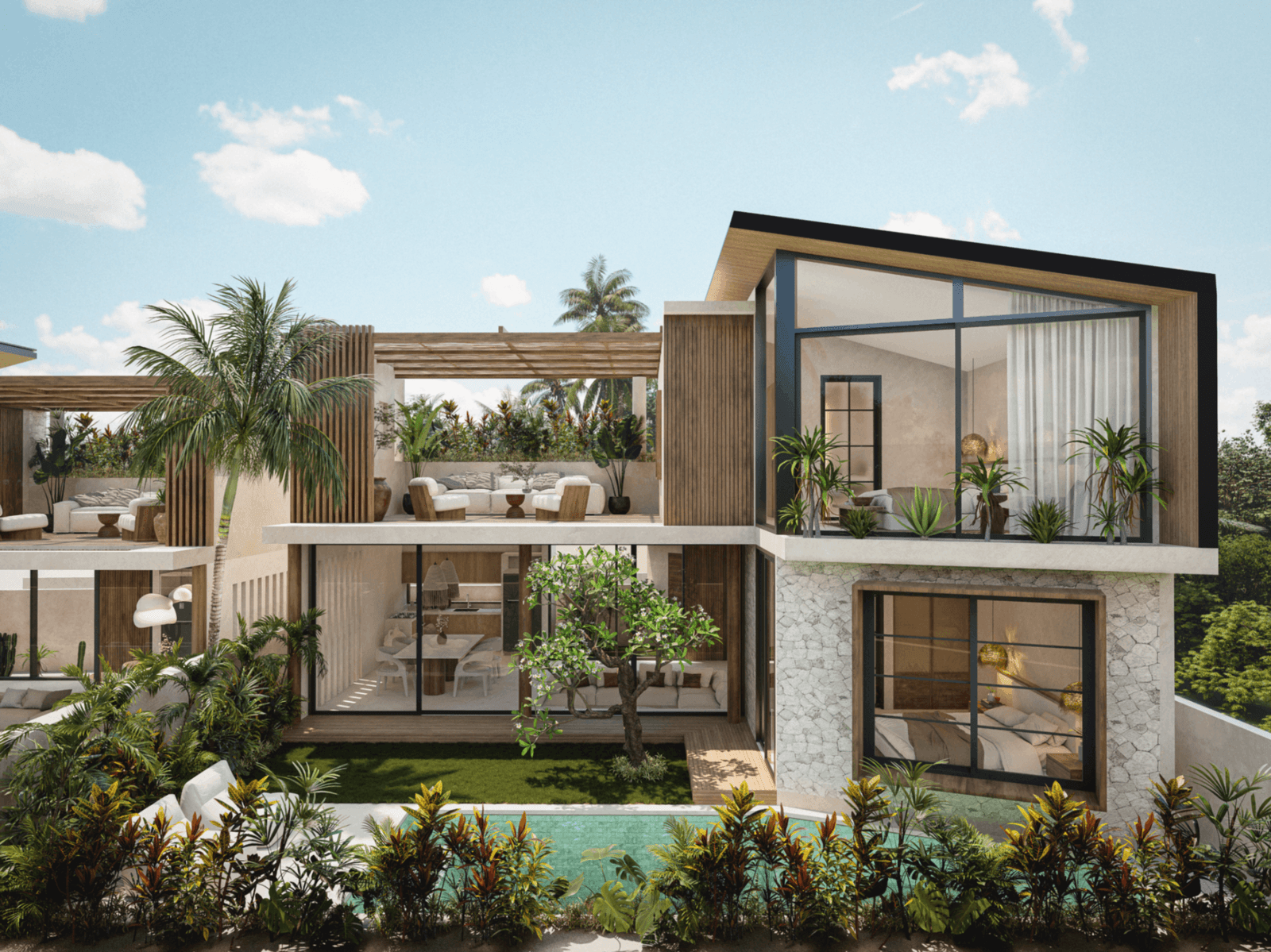 Modern Mediterranean 2-Bedroom Villa in the Heart of Bingin 1